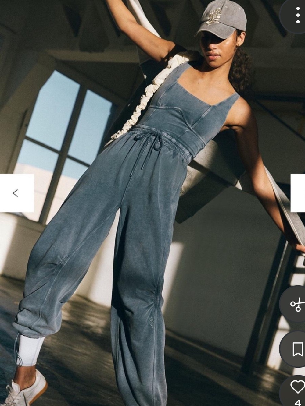Free People Movement Inbound Onsie in skyline washed blue size xs